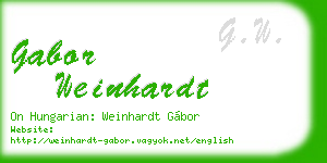 gabor weinhardt business card